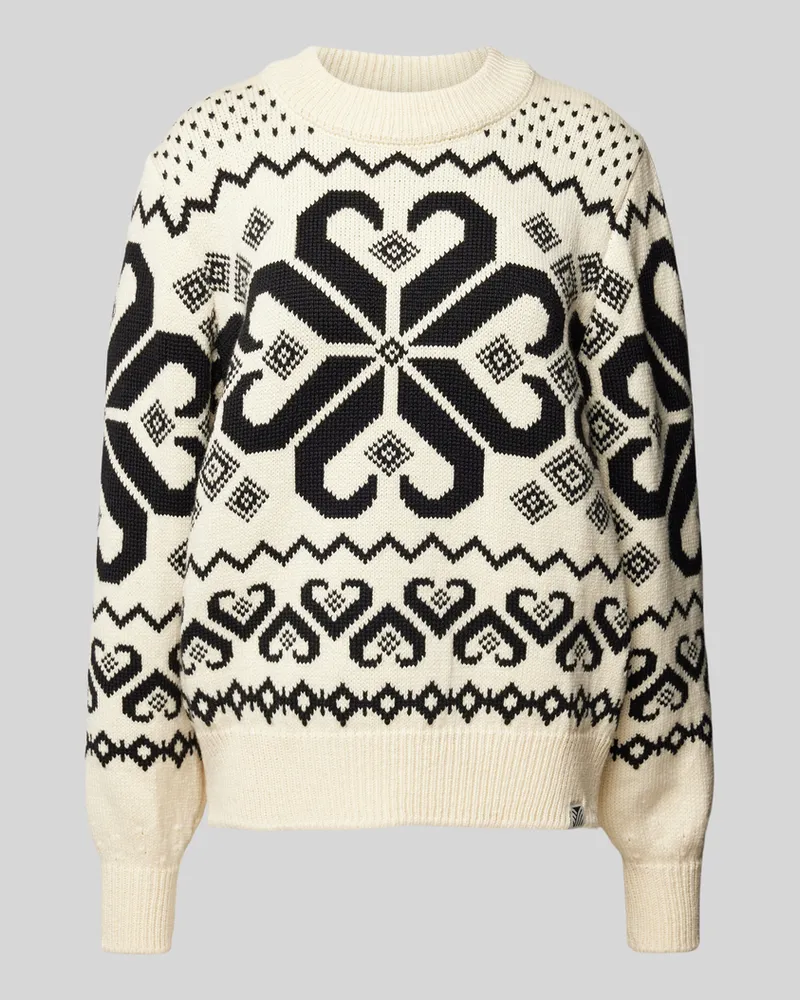 Dale of Norway Norwegerpullover mit Rundhalsausschnitt Modell 'FALKEBERG Offwhite