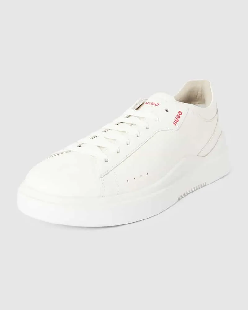 HUGO BOSS Sneaker aus Leder mit Label-Details Modell 'Blake Weiss