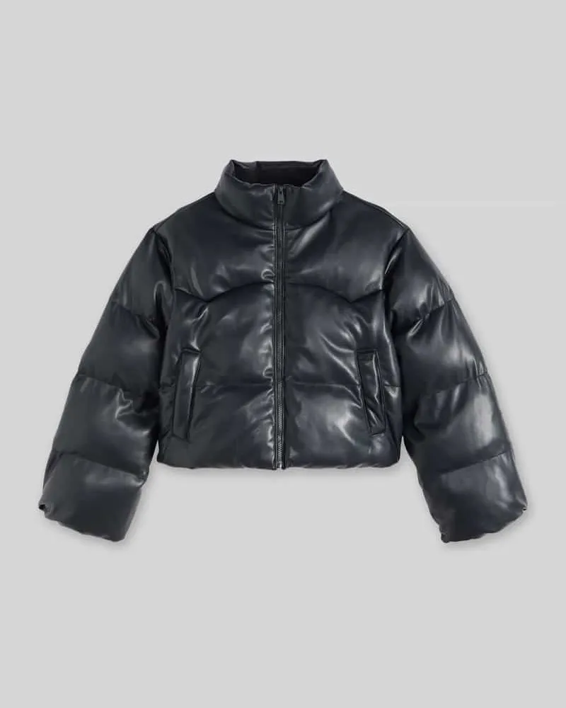 Levi's Boxy Fit Steppjacke mit Stehkragen Anthrazit