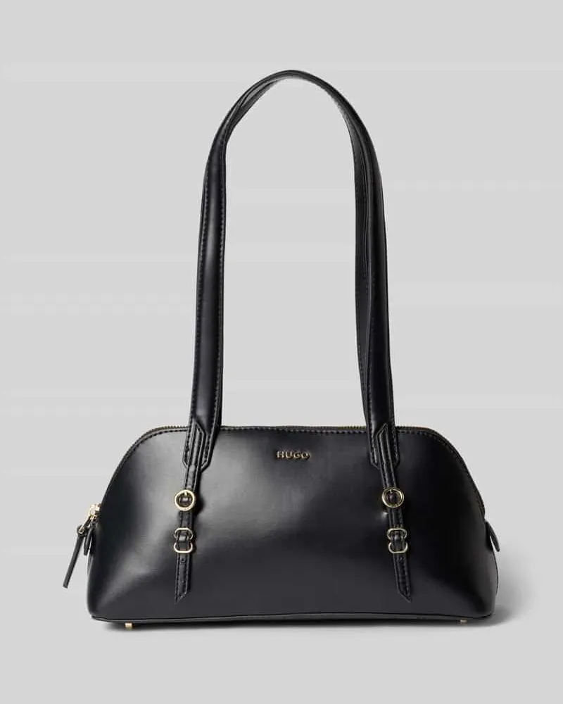 HUGO BOSS Henkeltasche mit Label-Applikation Modell 'SYNDRA_DUFFLE Black