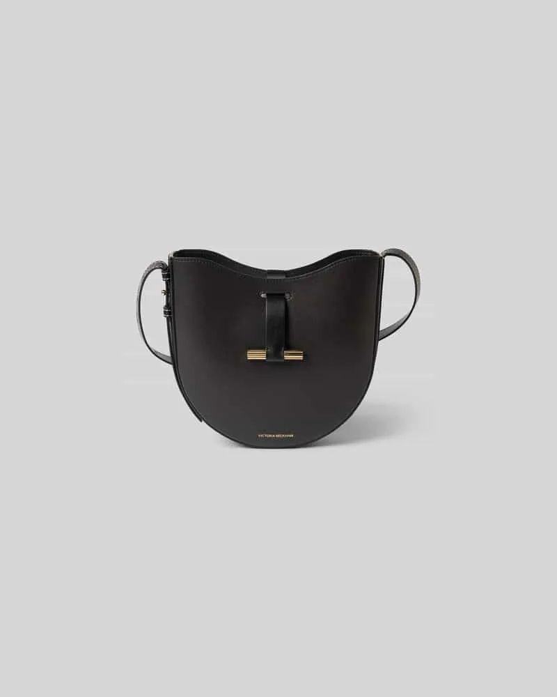 Victoria Beckham Crossbody Bag mit Logo-Print Black