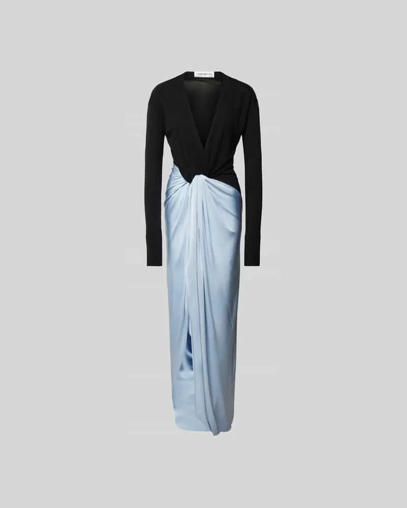 Victoria Beckham Maxikleid mit Raffungen Black