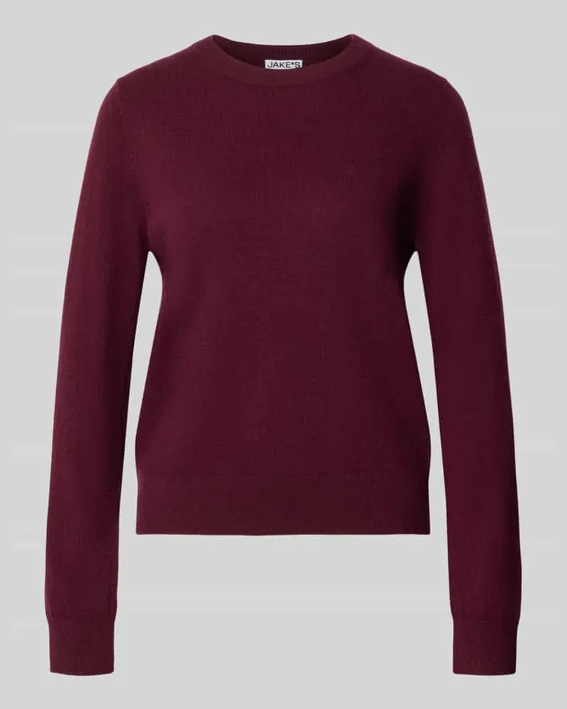 JAKE*S Regular Fit Pullover aus reinem Kaschmir Pflaume