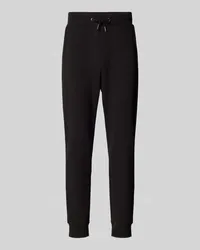 JOOP! Loose Fit Sweatpants mit angedeutetem Eingriff Modell 'Stelios Black