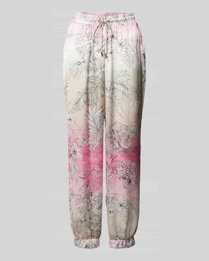 Liu Jo Jogpants mit floralem Muster Pink