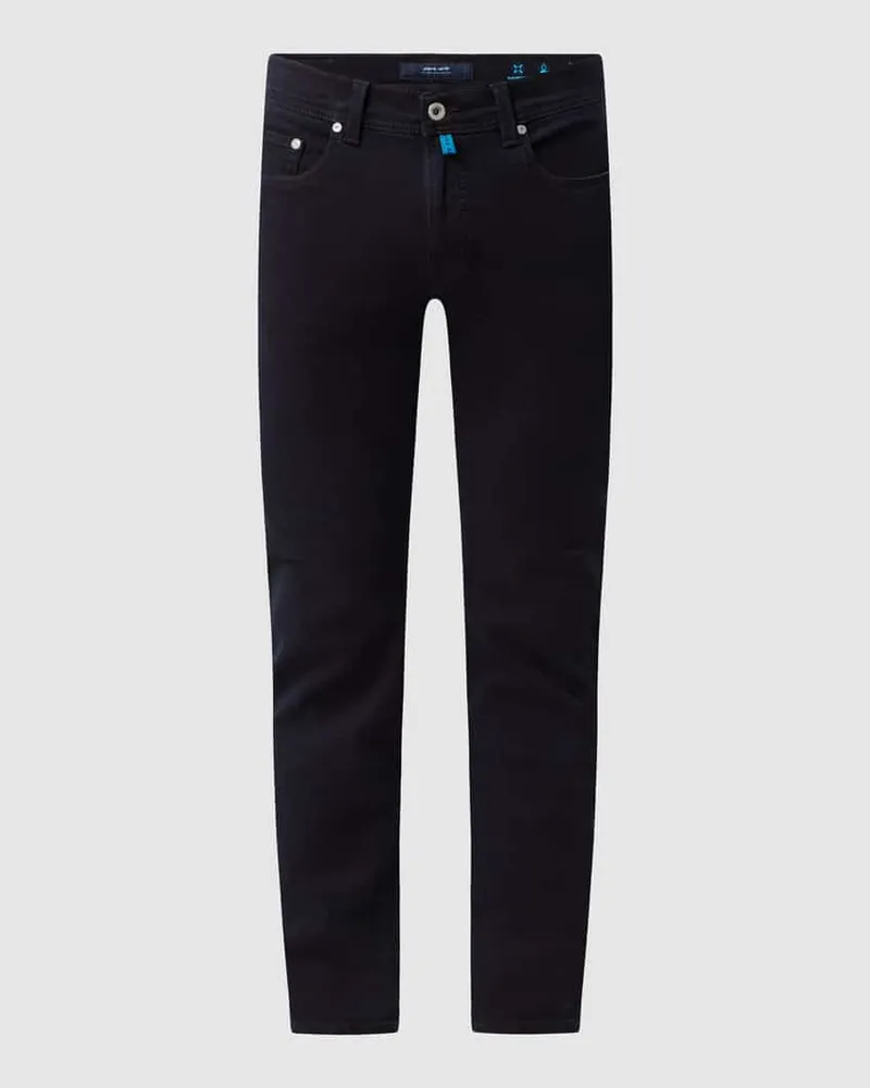 Pierre Cardin Slim Fit Jeans mit hohem Stretch-Anteil Modell 'Lyon' - 'Futureflex Dunkelblau