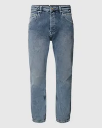 GABBA Straight Leg Jeans im 5-Pocket-Design Modell 'Alex Jeansblau