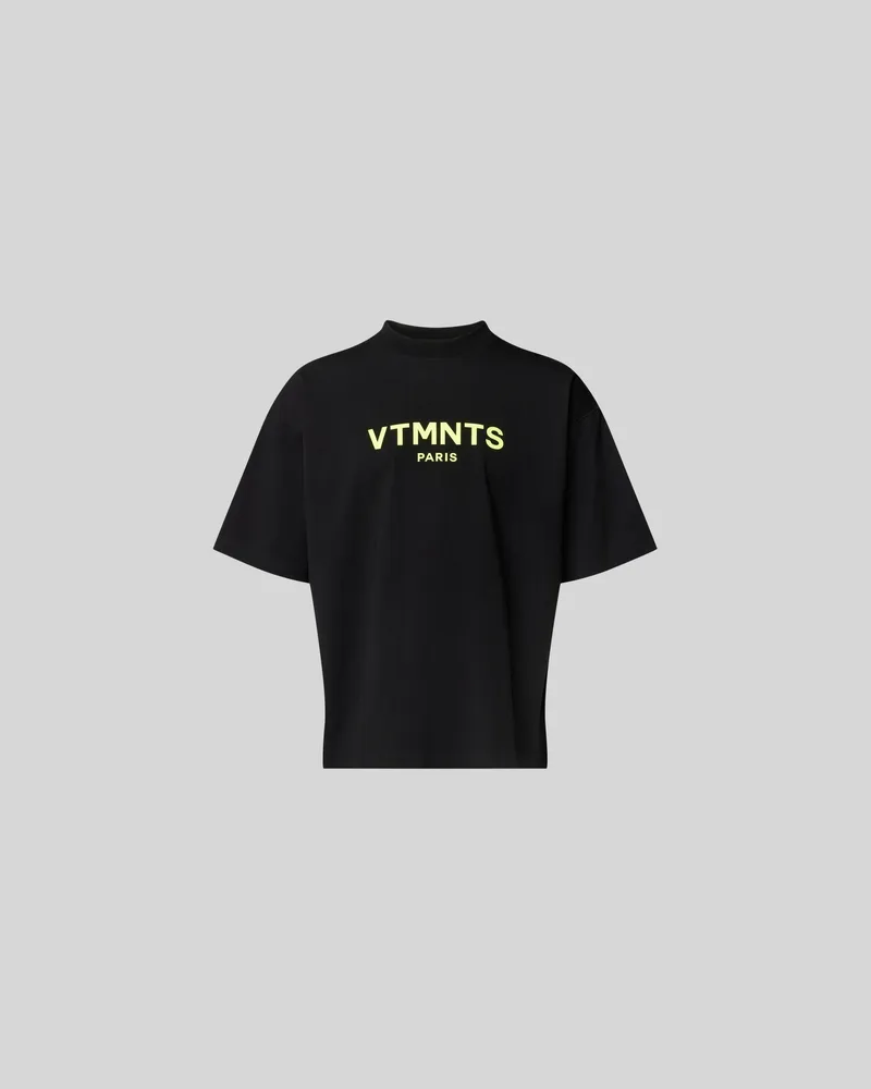 VTMNTS T-Shirt mit Label-Print Black