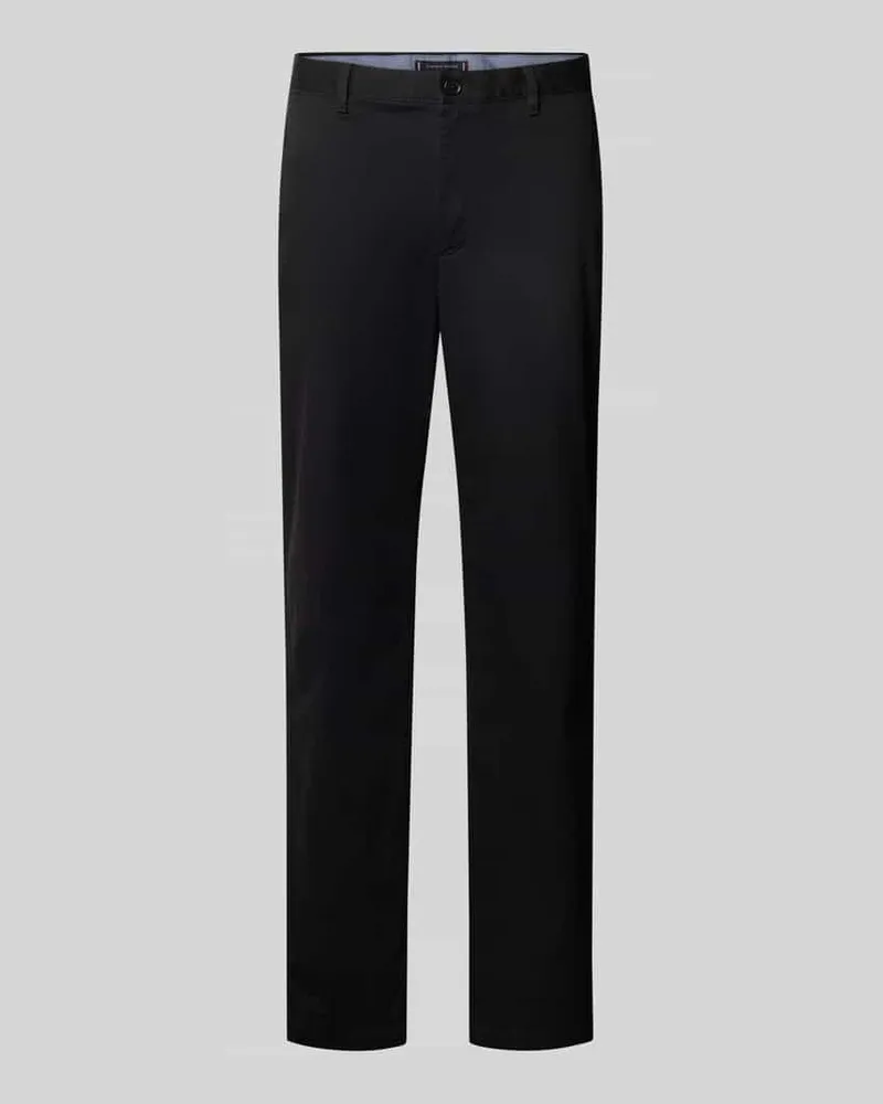 Tommy Hilfiger Regular Fit Chino aus Baumwoll-Mix Black