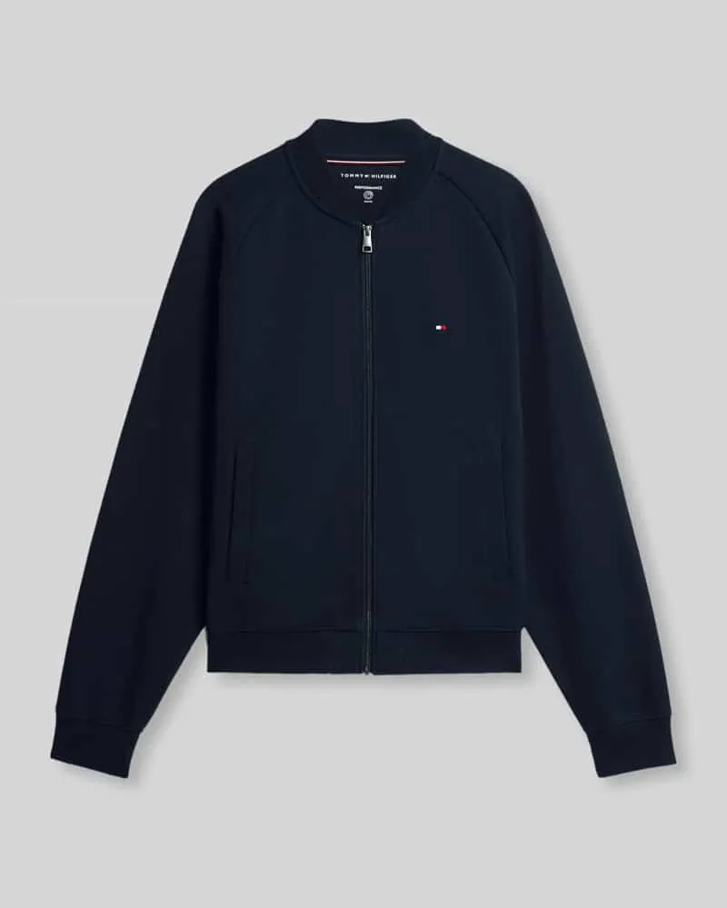 Tommy Hilfiger Regular Fit Sweatjacke aus Baumwoll-Mix Marine