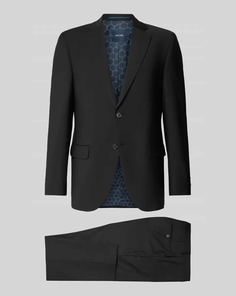Pierre Cardin Anzug mit Reverskragen Black