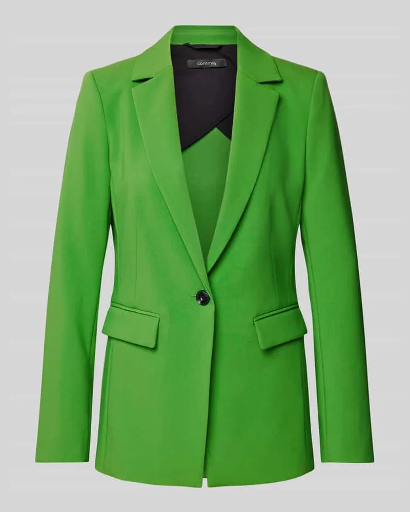 COMMA Blazer mit Pattentaschen Gruen