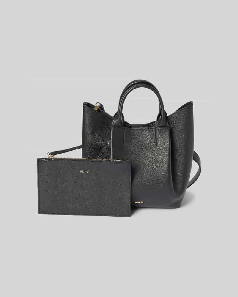 Abro Shopper mit Label-Applikation Black