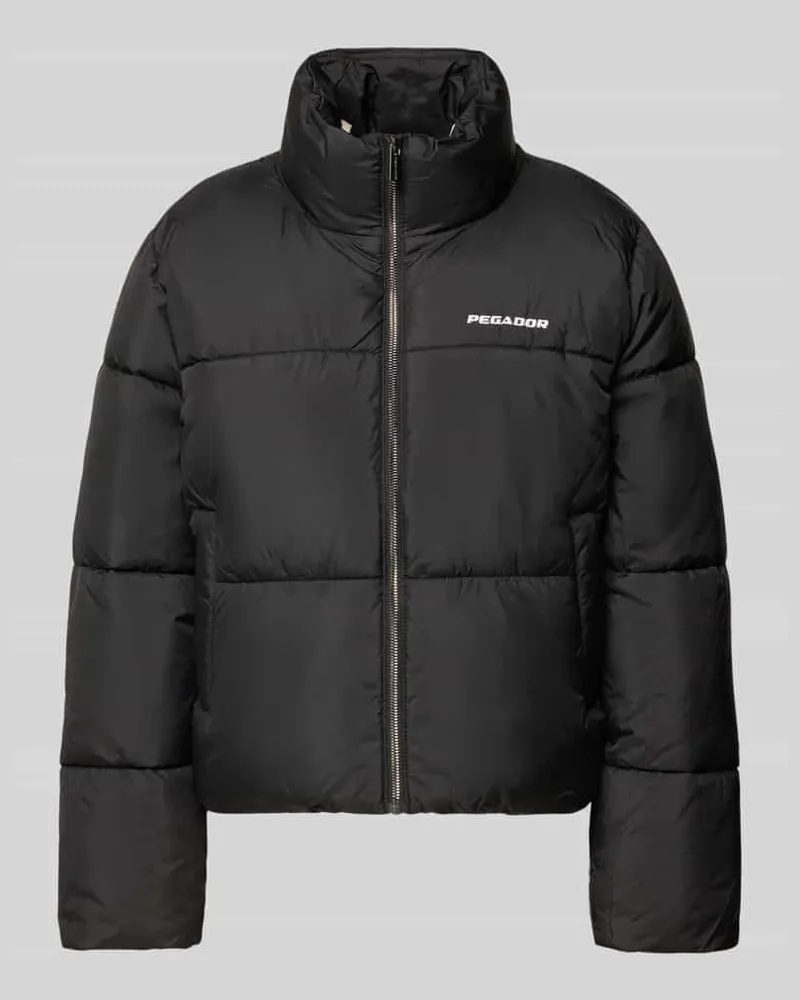 PEGADOR Steppjacke mit Label-Stitching Modell 'GEORGIA Black