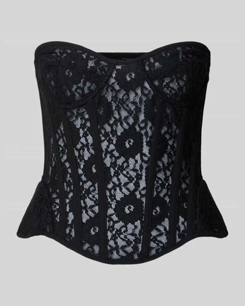 Bardot Corsage aus Spitze Modell 'CRISTO Black