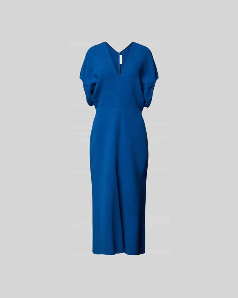 Victoria Beckham Maxikleid mit V-Ausschnitt Royal