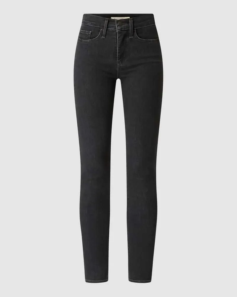 Levi's Shaping Skinny Fit Jeans mit Stretch-Anteil Modell '511 Dunkelgrau