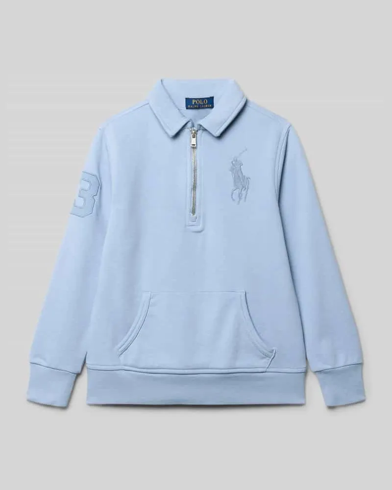 Ralph Lauren Regular Fit Sweatshirt aus Baumwoll-Mix Bleu