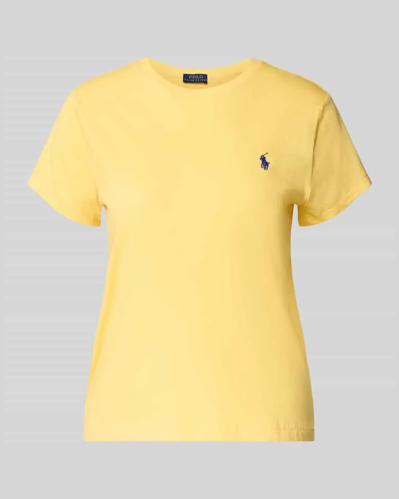 Ralph Lauren T-Shirt mit Label-Stitching Gelb