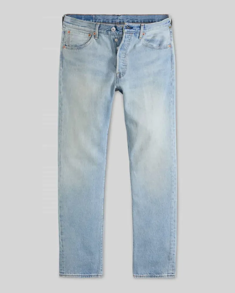 Levi's Straight Fit Jeans aus reiner Baumwolle Hellblau