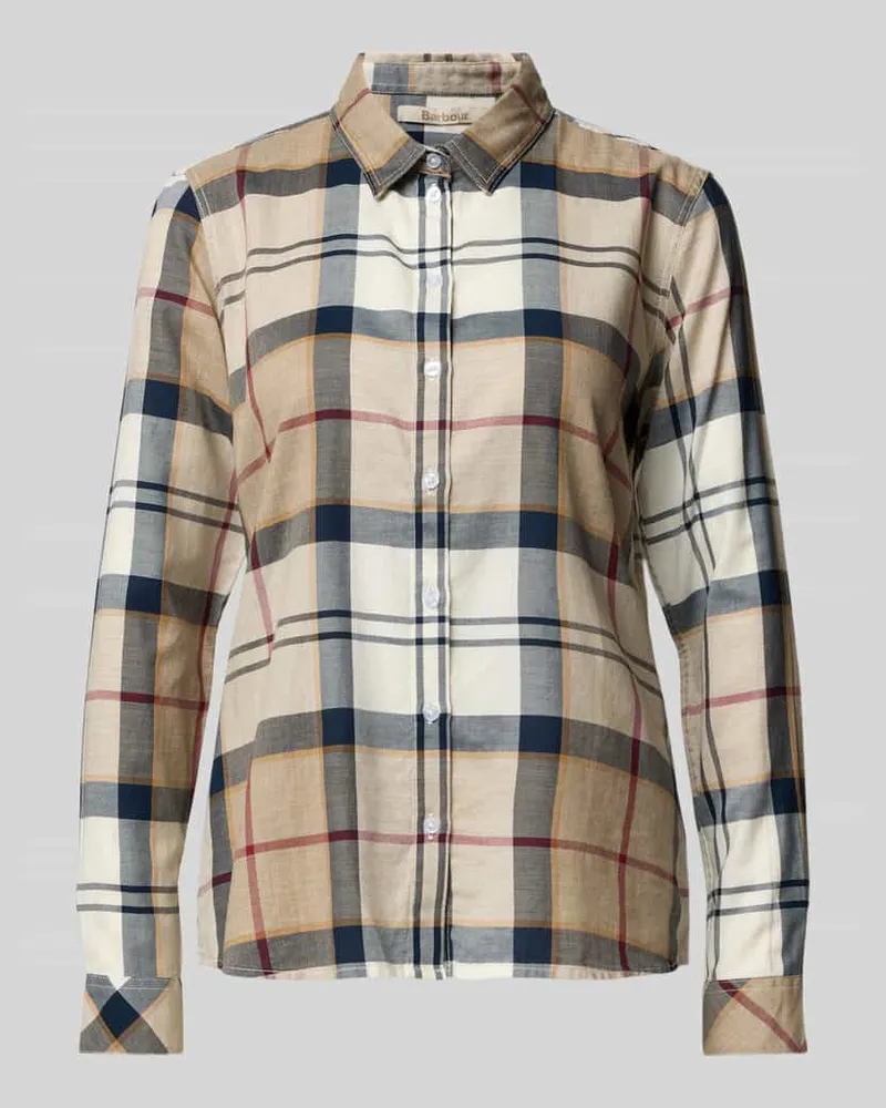 Barbour Regular Fit Hemdbluse aus reiner Baumwolle Modell 'BREDON Beige
