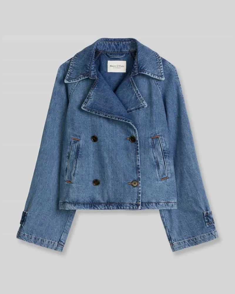 Marc O'Polo Relaxed Fit Jeansjacke aus reiner Baumwolle Ocean
