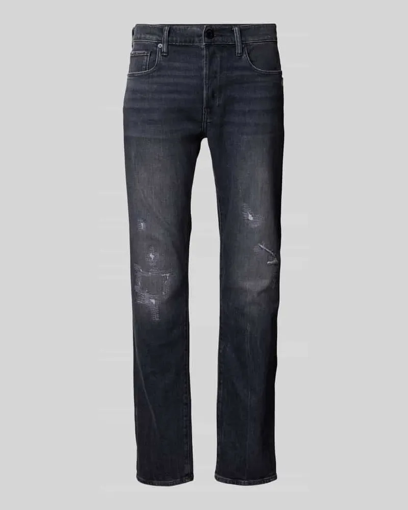 G-STAR RAW Slim Fit Jeans im Destroyed-Look Black