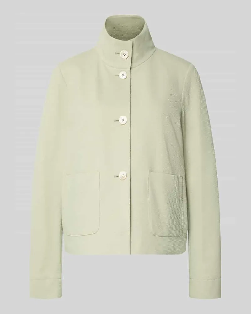 White Label Regular Fit Jacke mit Stehkragen Hellgruen
