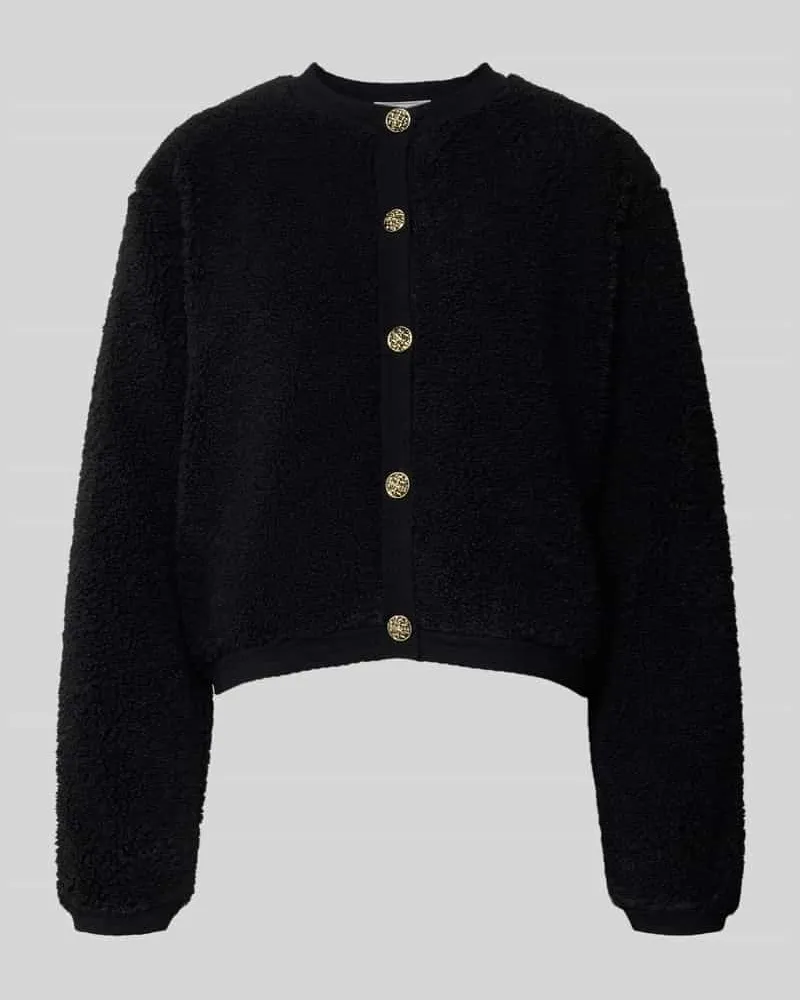 Neo Noir Jacke mit Knopfleiste Black