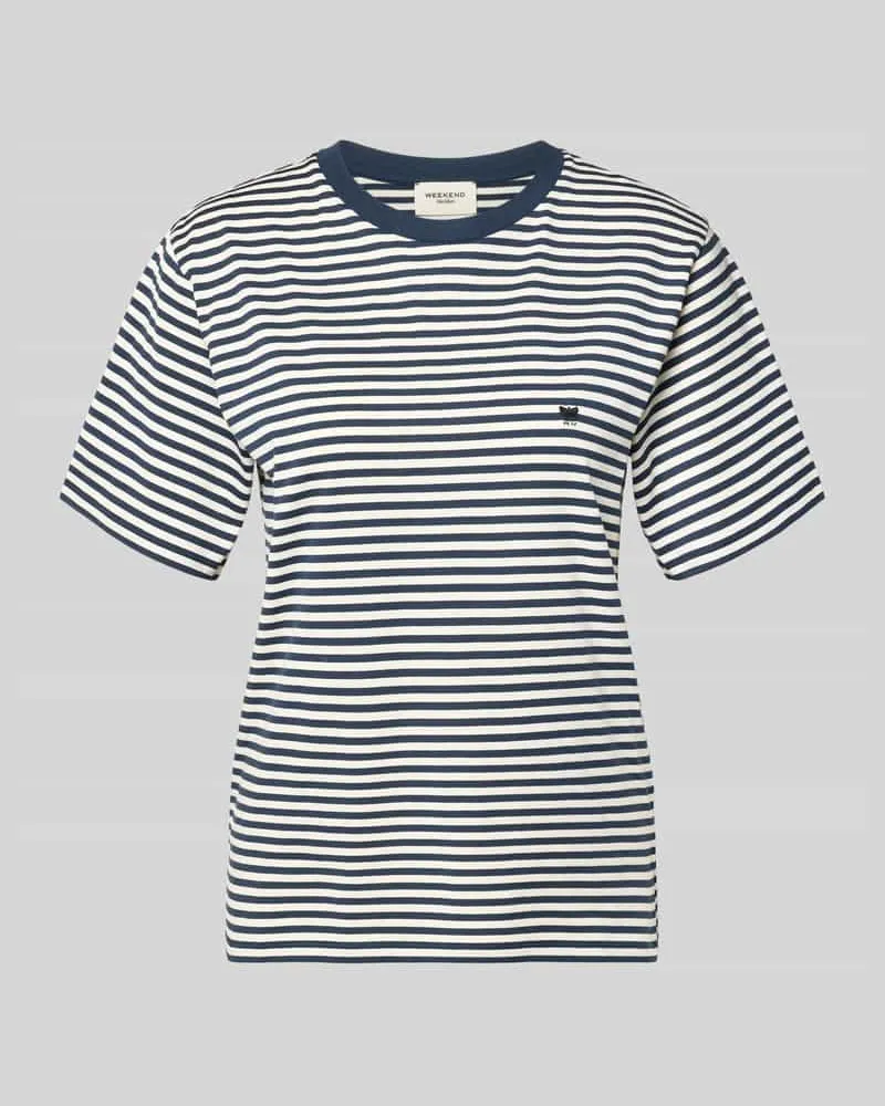 Max Mara Regular Fit T-Shirt aus reiner Baumwolle Modell 'WKDVENACO Weiss