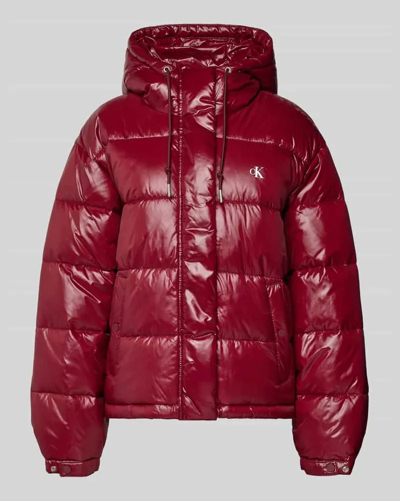Calvin Klein Steppjacke mit Logo Modell 'SHINE PUFFER JACKET Bordeaux