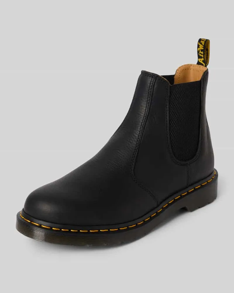 Dr.Martens Chelsea Boots aus echtem Leder mit Ziernaht Black