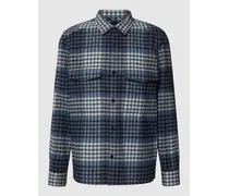 Regular Fit Hemdjacke mit Tartan-Karo Modell 'GUNRAY