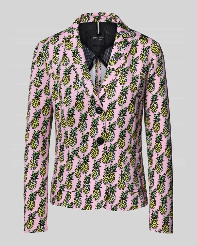 Marc Cain Regular Fit Blazer mit Knopfverschluss Pink