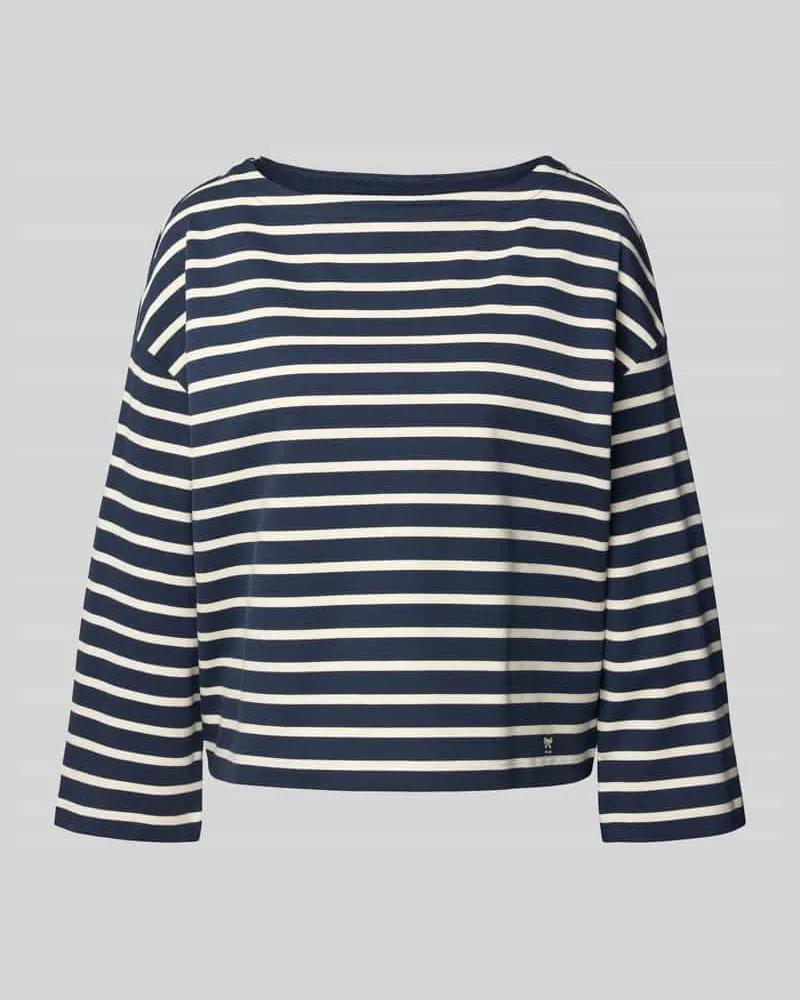 Max Mara Relaxed Fit Sweatshirt aus reiner Baumwolle Modell 'CAMPALE Marine
