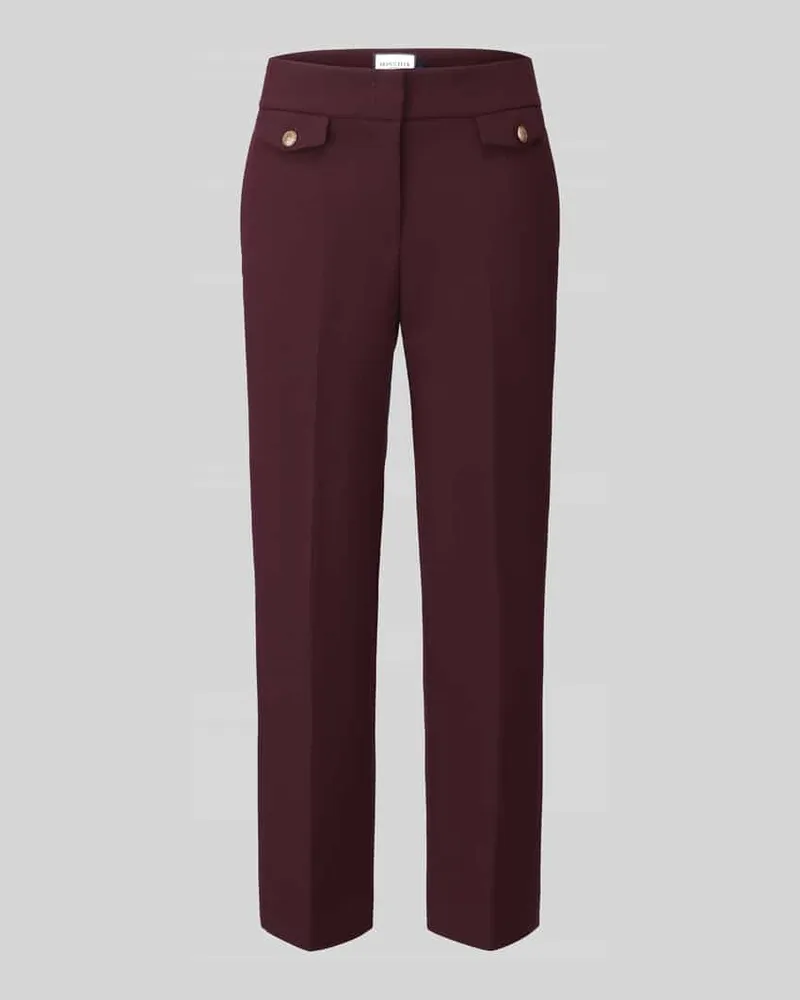 SEDUCTIVE  Regular Fit Weite Hose mit Viskose-Anteil Modell 'ALARA Bordeaux