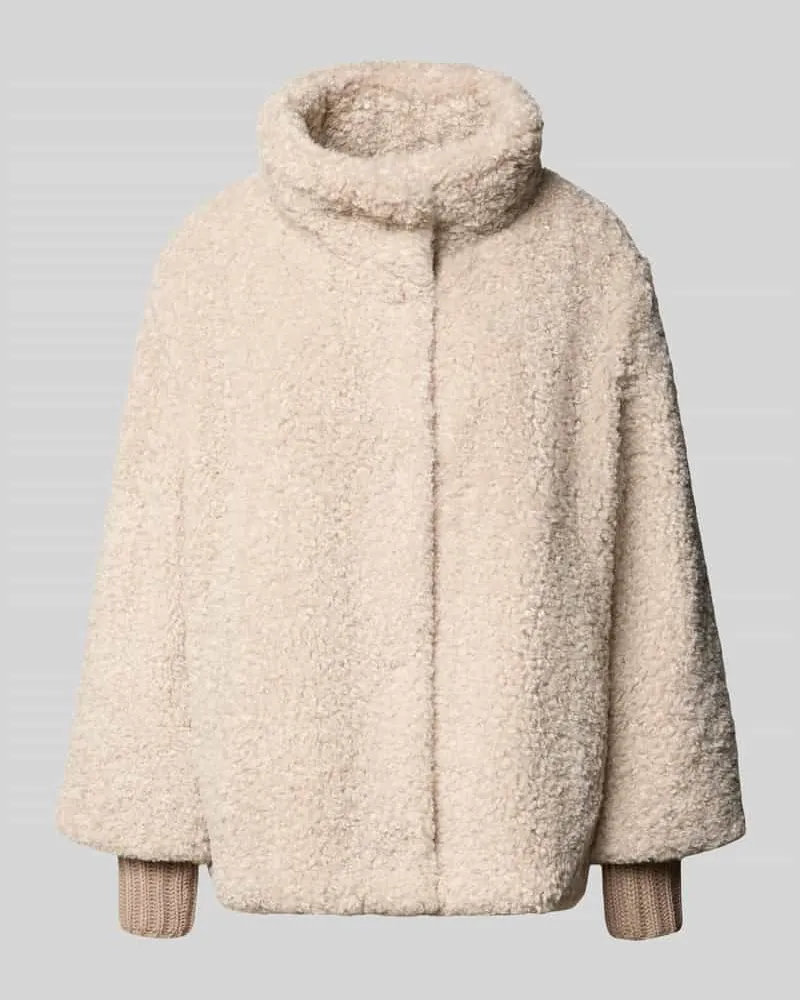White Label Jacke mit Teddyfell Ecru