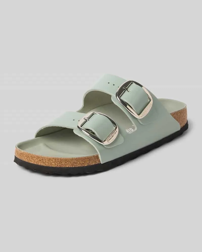 Birkenstock Hausschuhe aus echtem Leder Modell 'Arizona Hellgruen