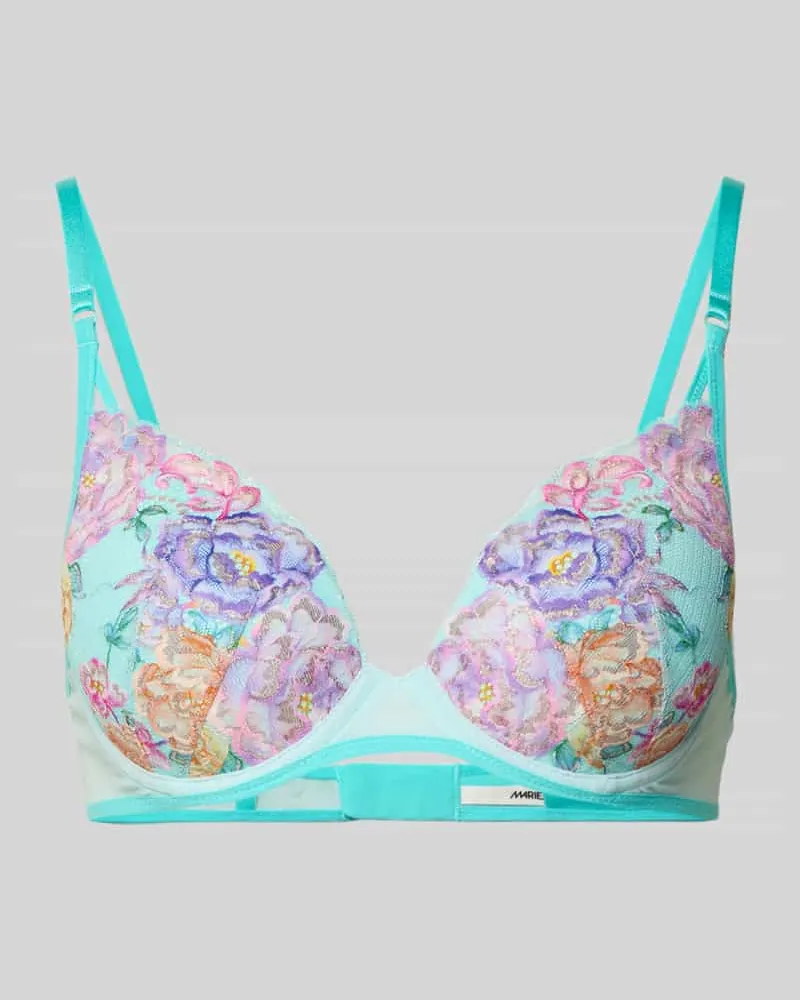 Marie Jo Damen BH mit floralem Allover-Stitching Modell 'Lisbeth Tuerkis