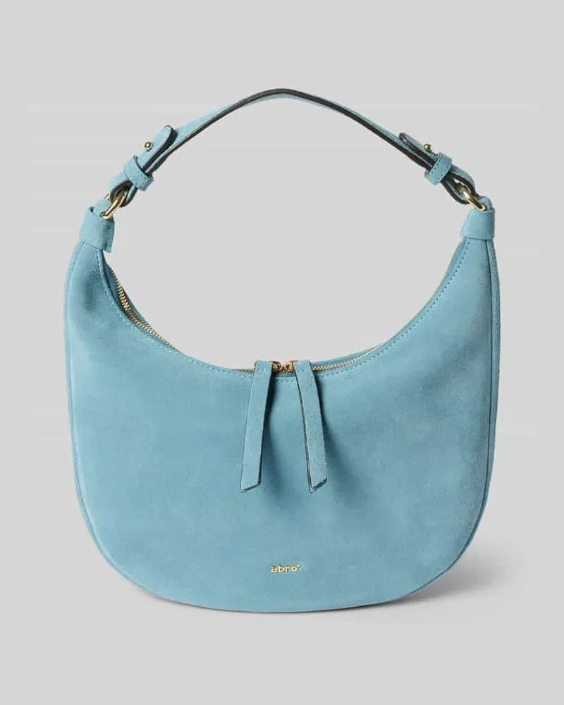 Abro Shoulder Bag aus echtem Leder Modell 'Nana Hellblau