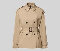 Regular Fit Trenchcoat aus reiner Baumwolle