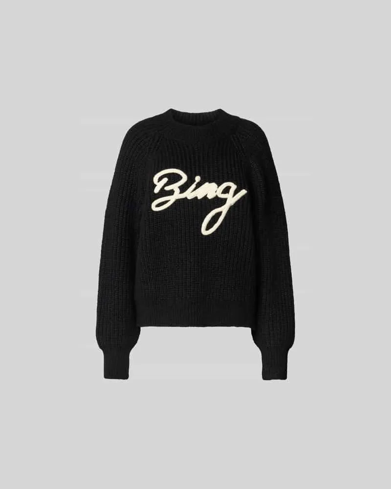 Anine Bing Sweatshirt mit Label-Detail Black