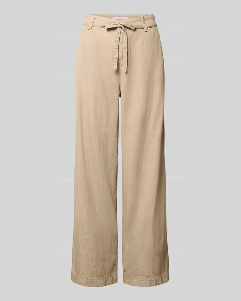 ANGELS  Wide Fit Stoffhose mit Bügelfalten Modell 'Livia Sand