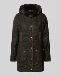 Barbour Jacke mit Kapuze und Pattentaschen Modell 'BOWER WAX Oliv