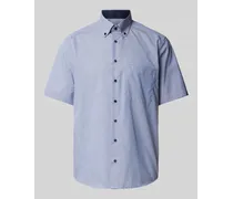 Comfort Fit Business-Hemd mit Vichy-Karo