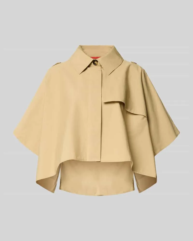 MAX&Co. Oversized Poncho aus reiner Baumwolle Modell 'EUFORICO Beige