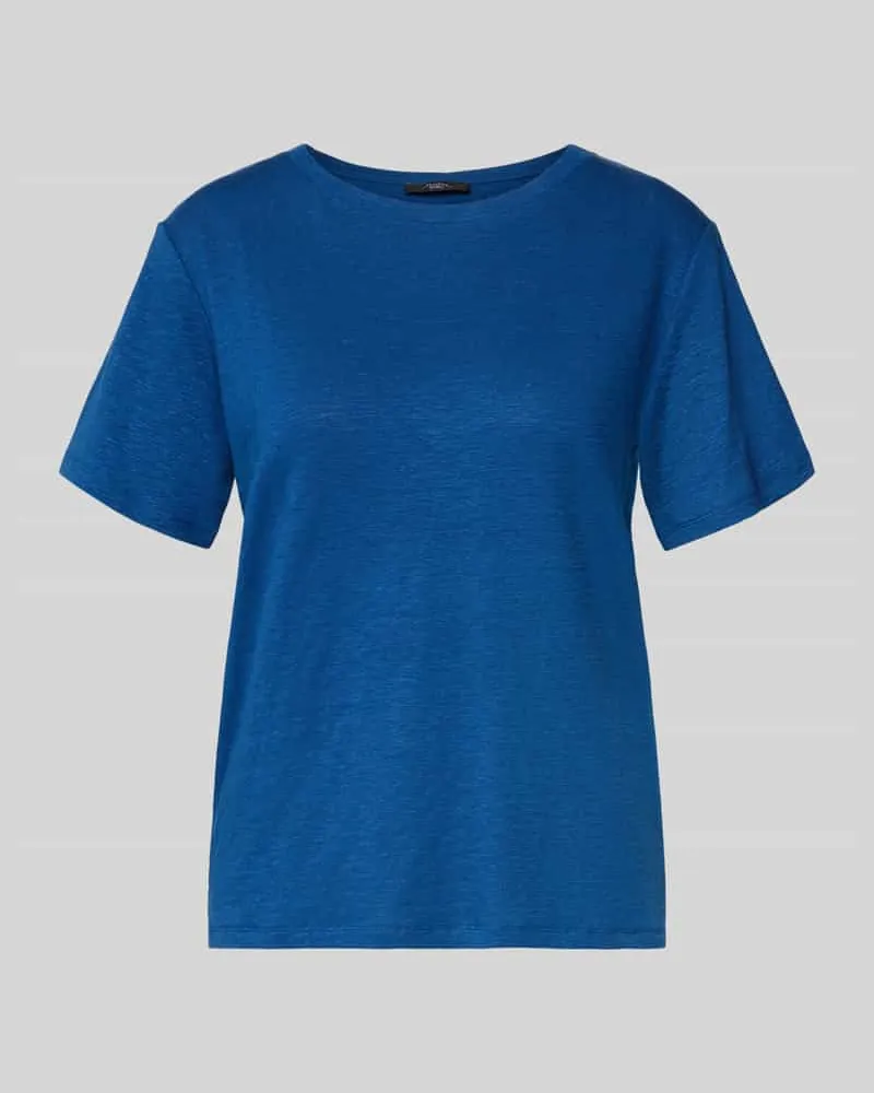 Max Mara Regular Fit T-Shirt aus Leinen-Mix Modell 'PELOTA Royal