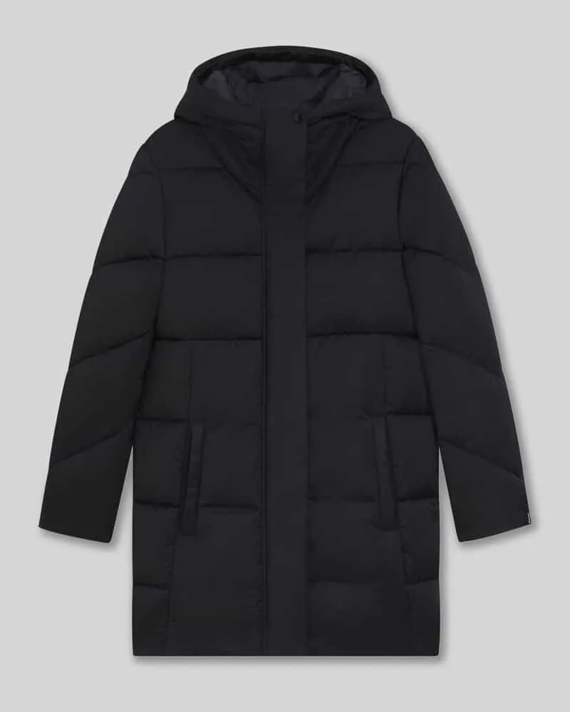 HUGO BOSS Regular Fit Steppmantel aus wasserabweisendem Material Modell 'PETRANO Marine
