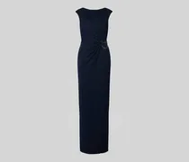 Abendkleid mit Rundhalsausschnitt und Raffungen Modell 'EBRELLE