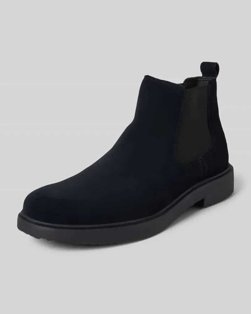 Geox Chelsea Boots mit Zugschlaufe Modell 'MASSIMIANO Marine